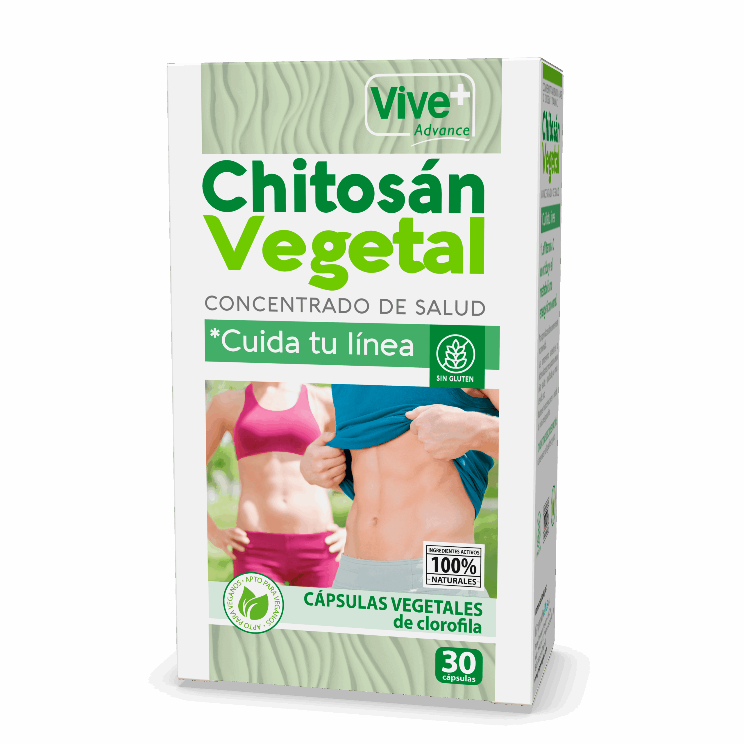 CHITOSÁN VEGETAL 30 CAPS 3d